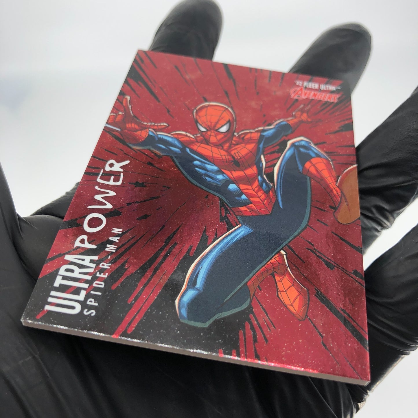 Marvel Card Spider-Man UP-3 Ultra Power Fleer Upper Deck Ultra Avengers 2022