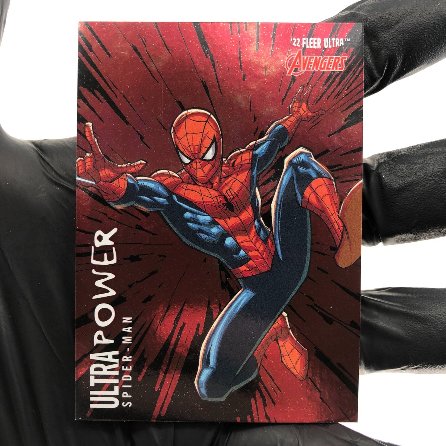 Marvel Card Spider-Man UP-3 Ultra Power Fleer Upper Deck Ultra Avengers 2022