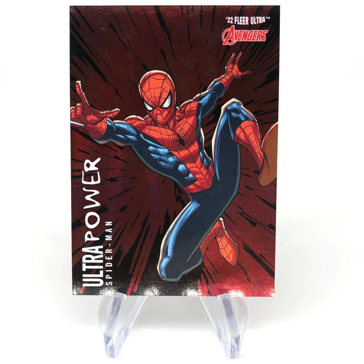 Marvel Card Spider-Man UP-3 Ultra Power Fleer Upper Deck Ultra Avengers 2022