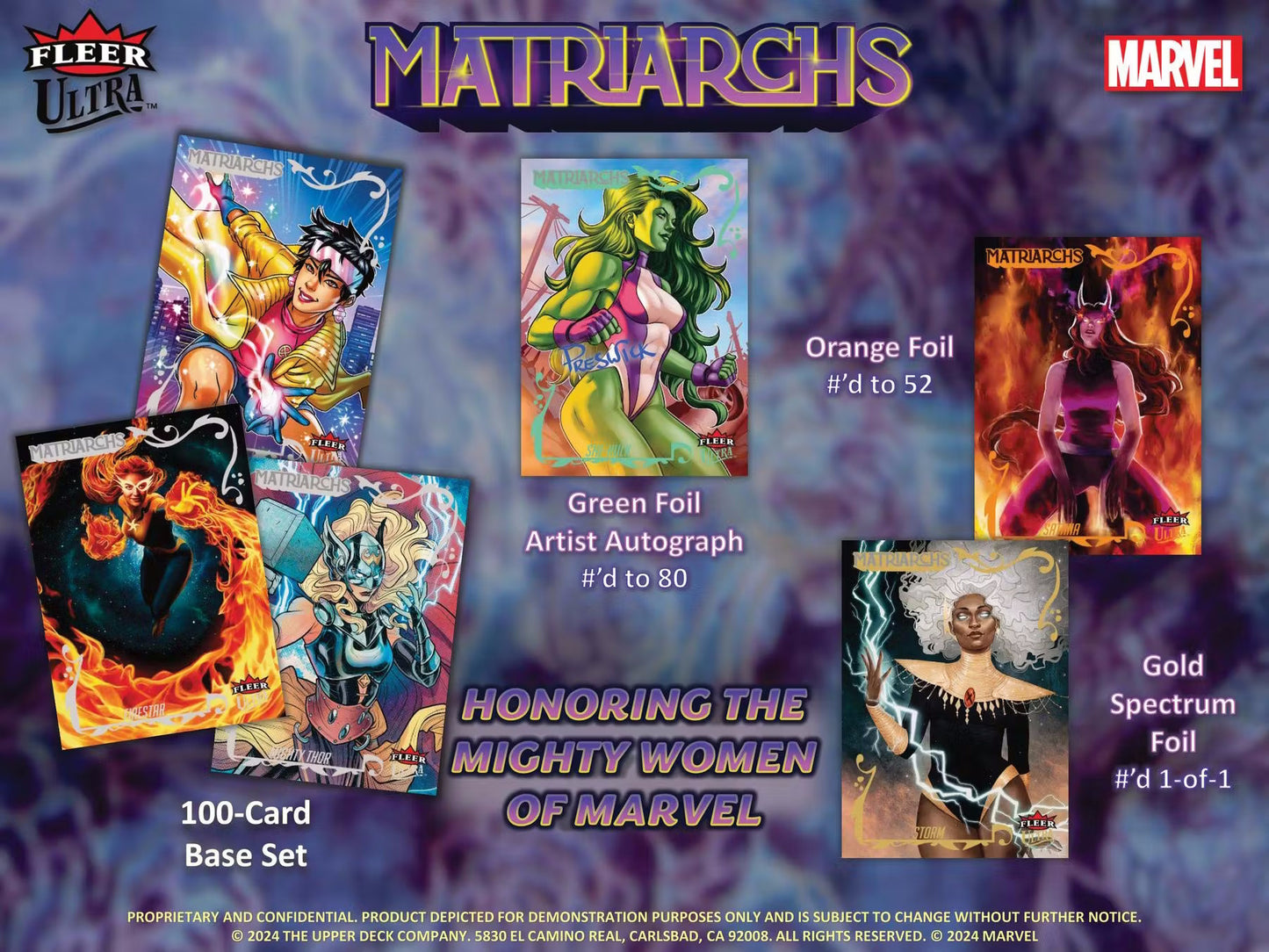 2024 Upper Deck Fleer Ultra Matriarchs of Marvel Hobby Full Case PYC