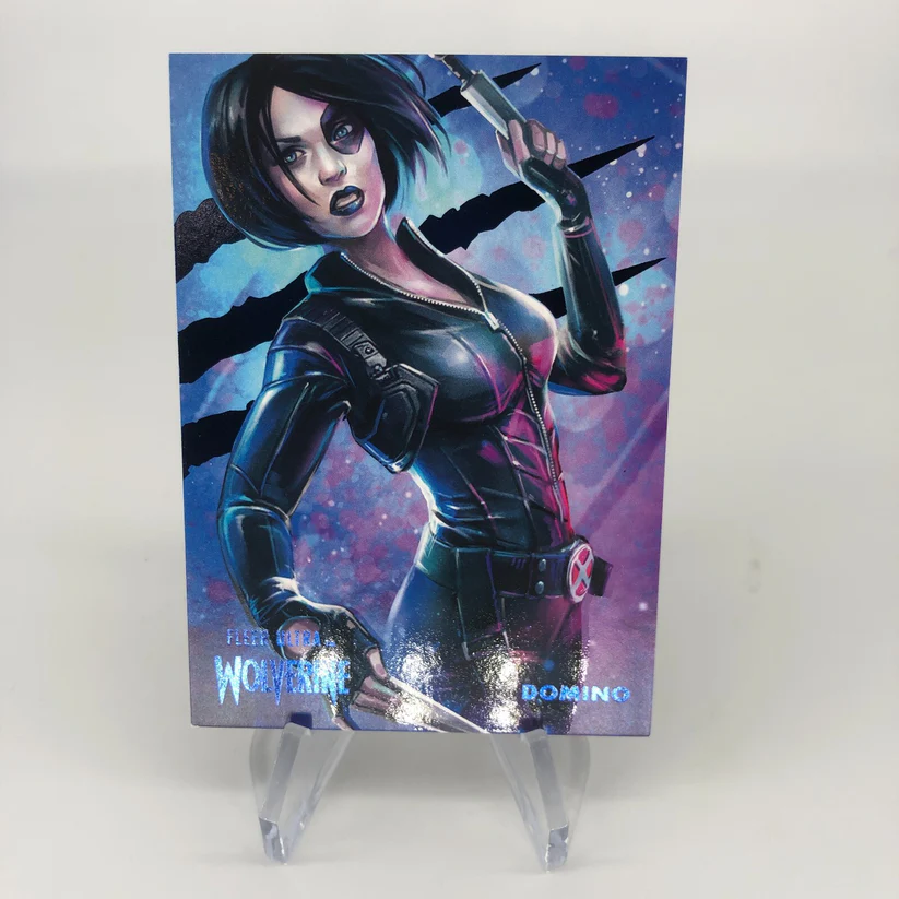 Marvel Card Domino 63 Blue /181 Fleer Upper Wolverine Ultra [A] 