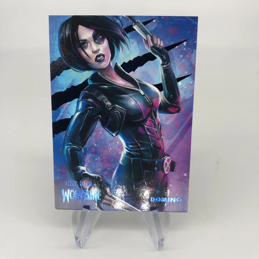 Marvel Card Domino 63 Blue /181 Fleer Upper Wolverine Ultra [A]