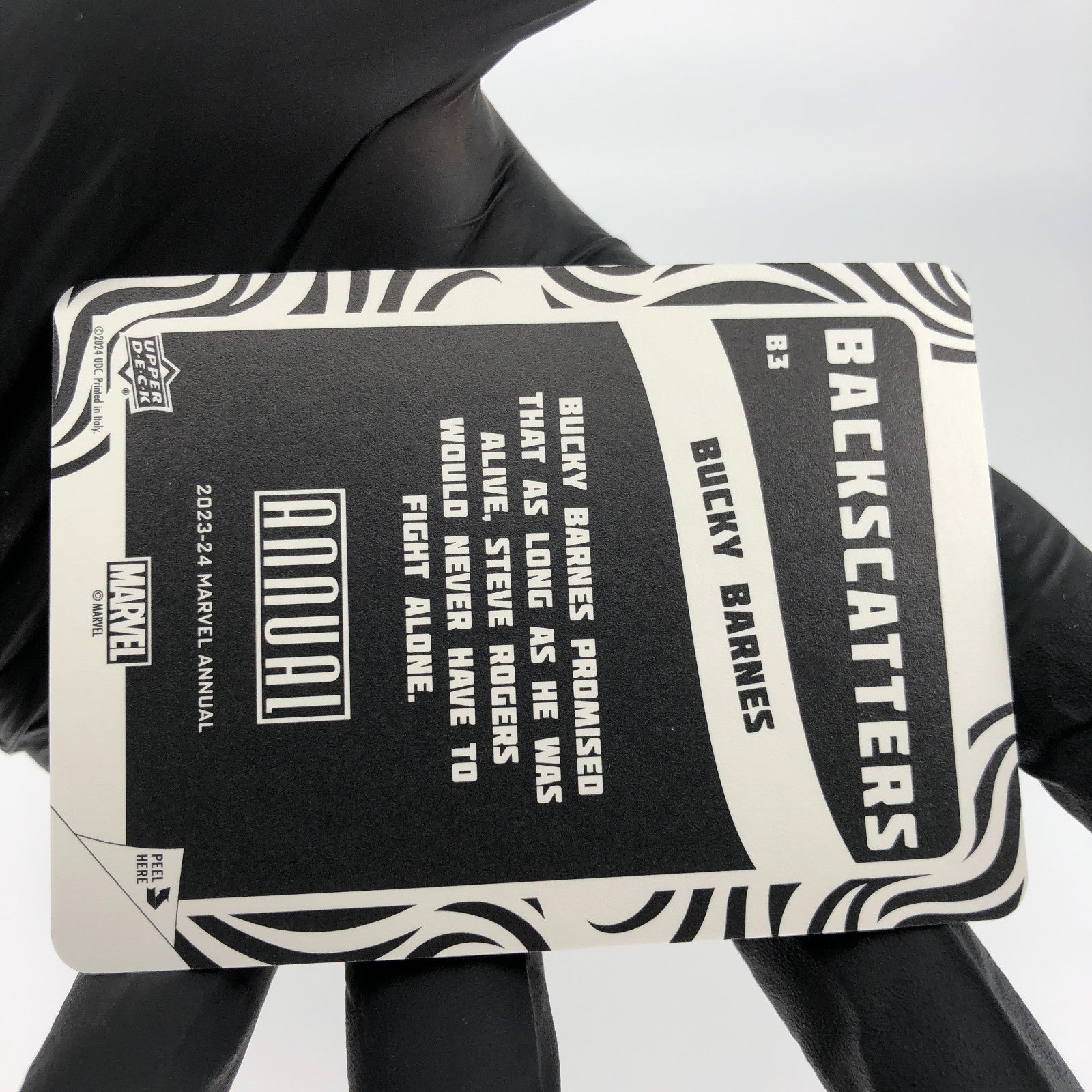 Marvel Card Bucky Barnes B3 Backscatters Annual Upper Deck Flair 2023 [NM]