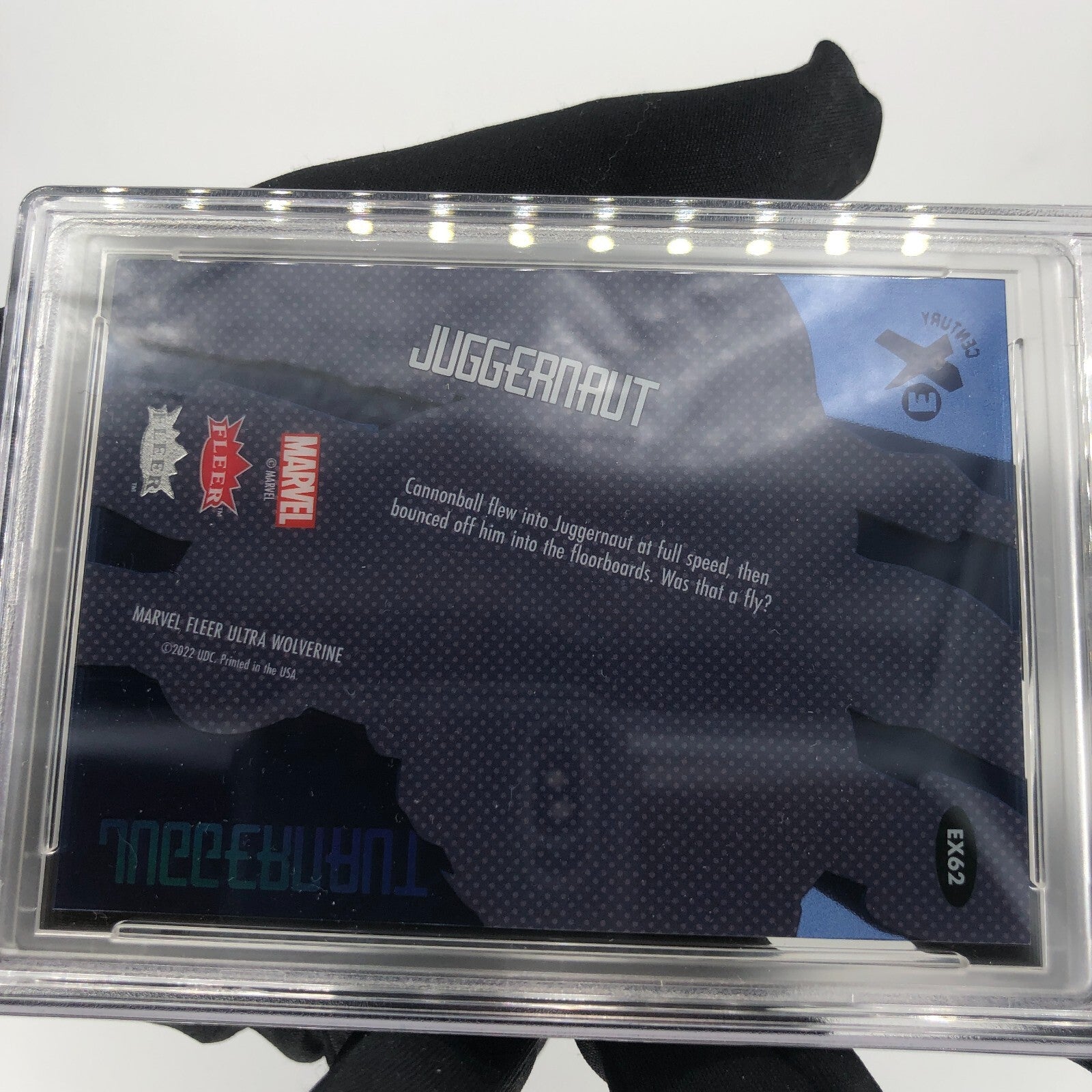 Marvel Card PSA 9 Juggernaut EX62 Blue /62 Century Upper Deck Wolverine [9]