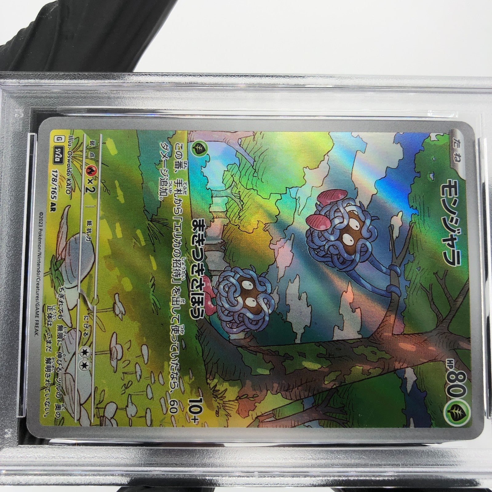 PSA 9 Pokemon Card Tangela 178/165 AR SV2a Japanese Karte [9]