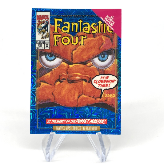Marvel Card Thing Blue Traxx 91-V Variant  Fleer Upper Deck Masterpieces [NM]