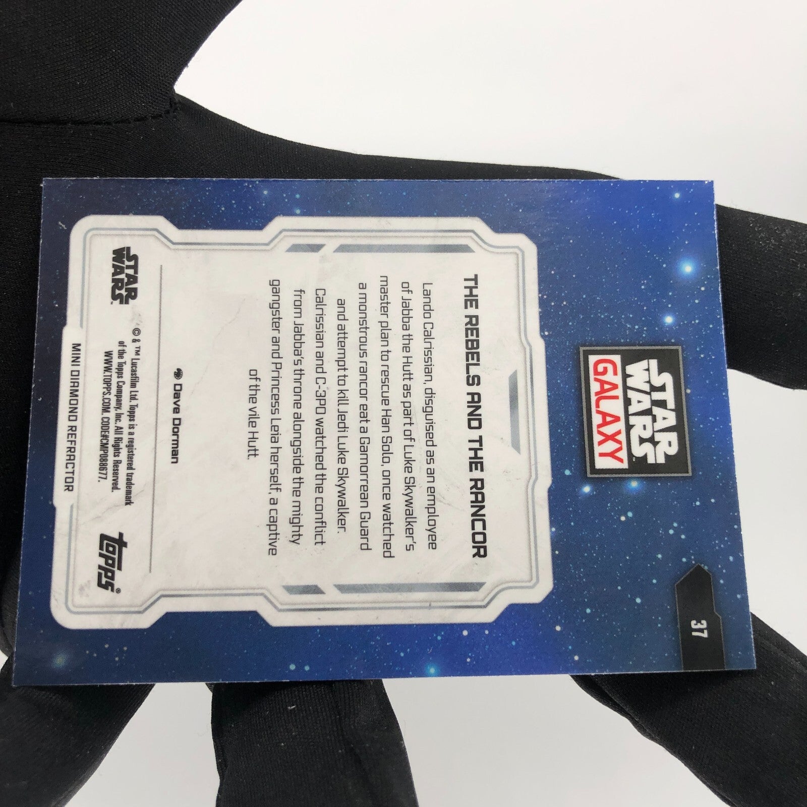 Star Wars Galaxy 2024 Rebels And Rancor 37 Mini Diamond Topps Chrome [Rank A]