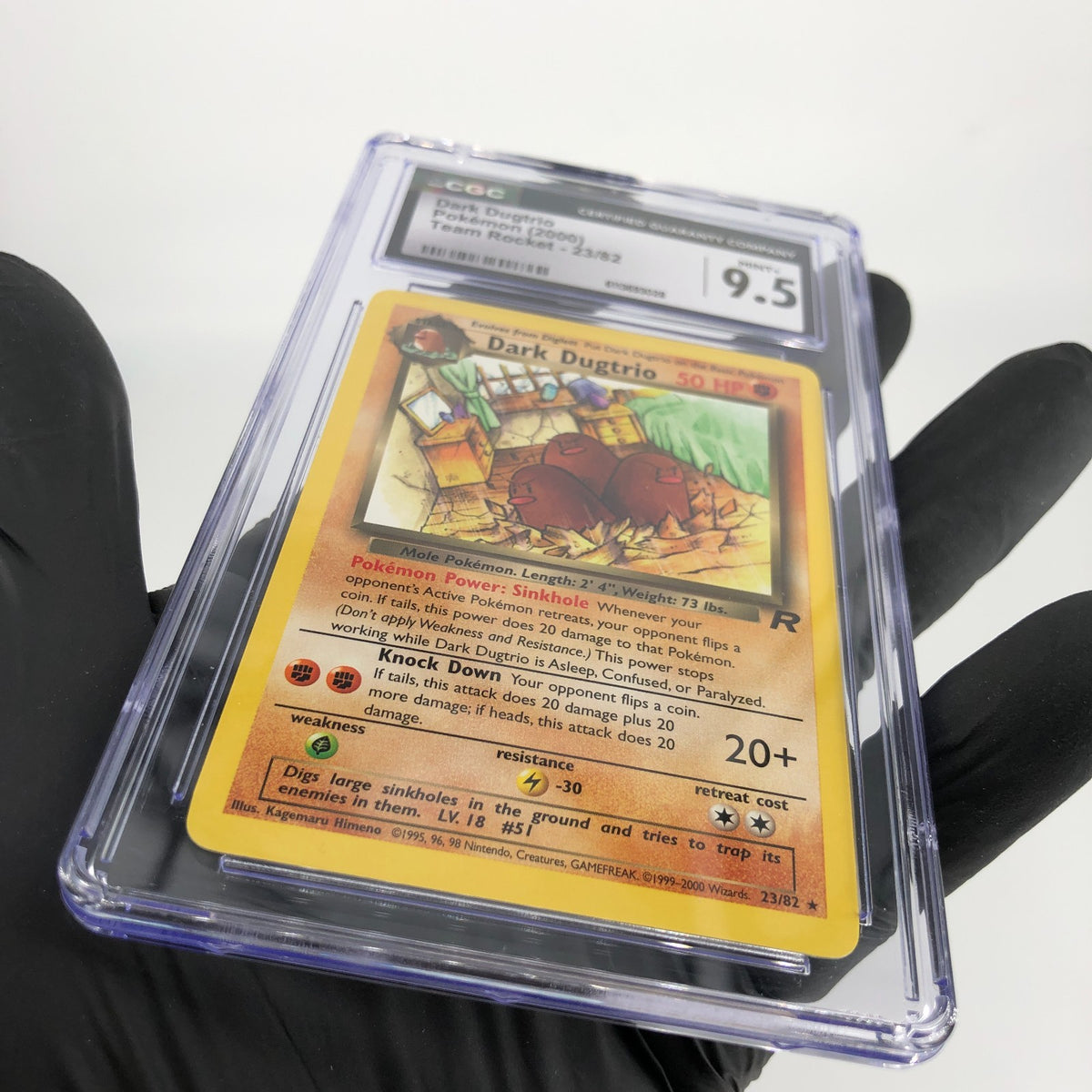 CGC 9.5 Pokemon Card Dark Dugtrio 23/82 Team Rocket 2000 English Karte [9.5]