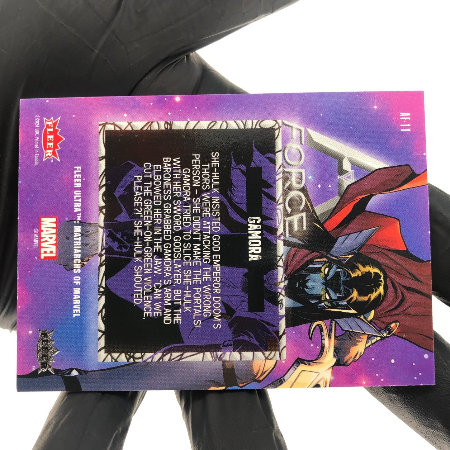 Marvel Card Gamora AF-111 Force Matriarchs 2024 Fleer Upper Deck [NM]
