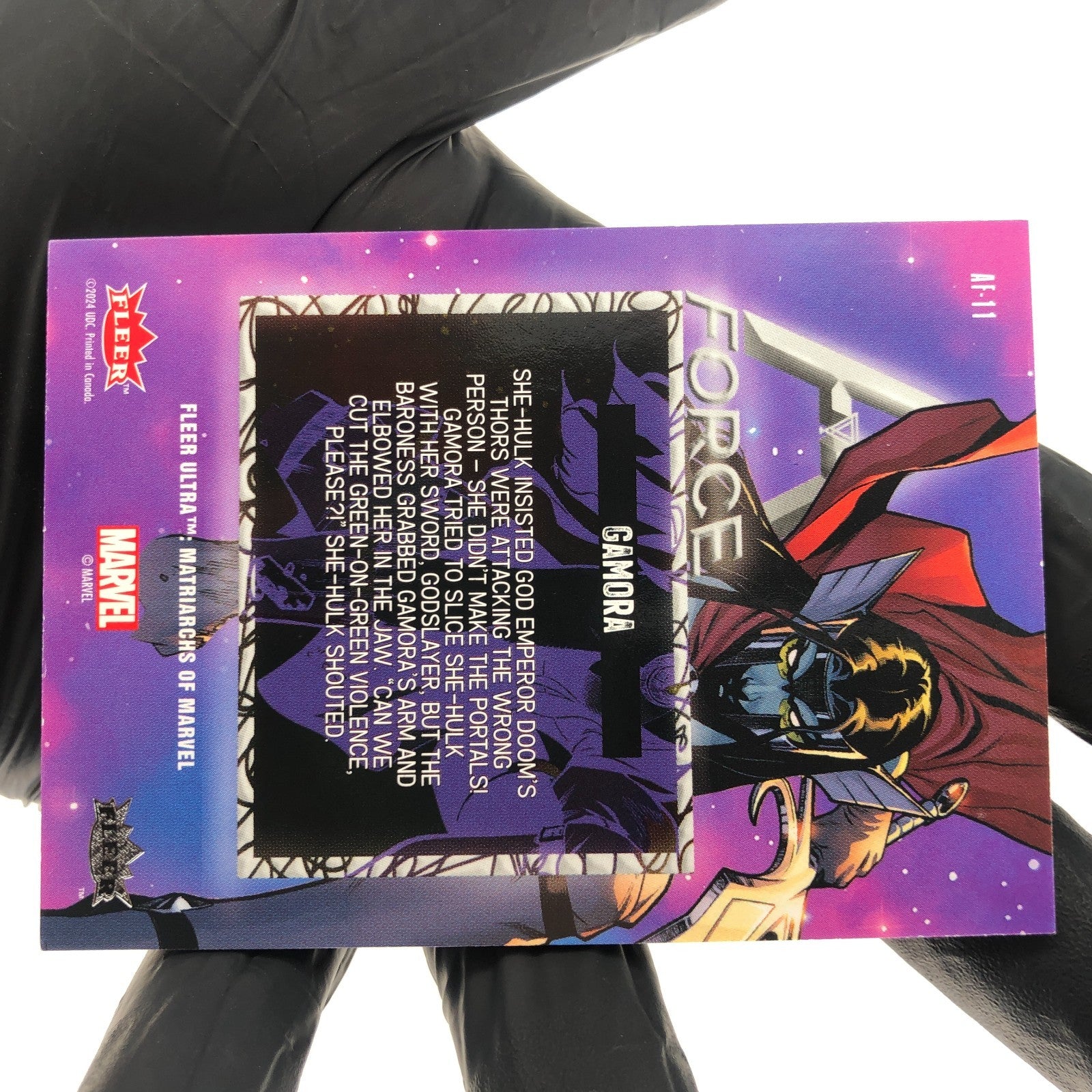 Marvel Card Gamora AF-111 Force Matriarchs 2024 Fleer Upper Deck [NM]