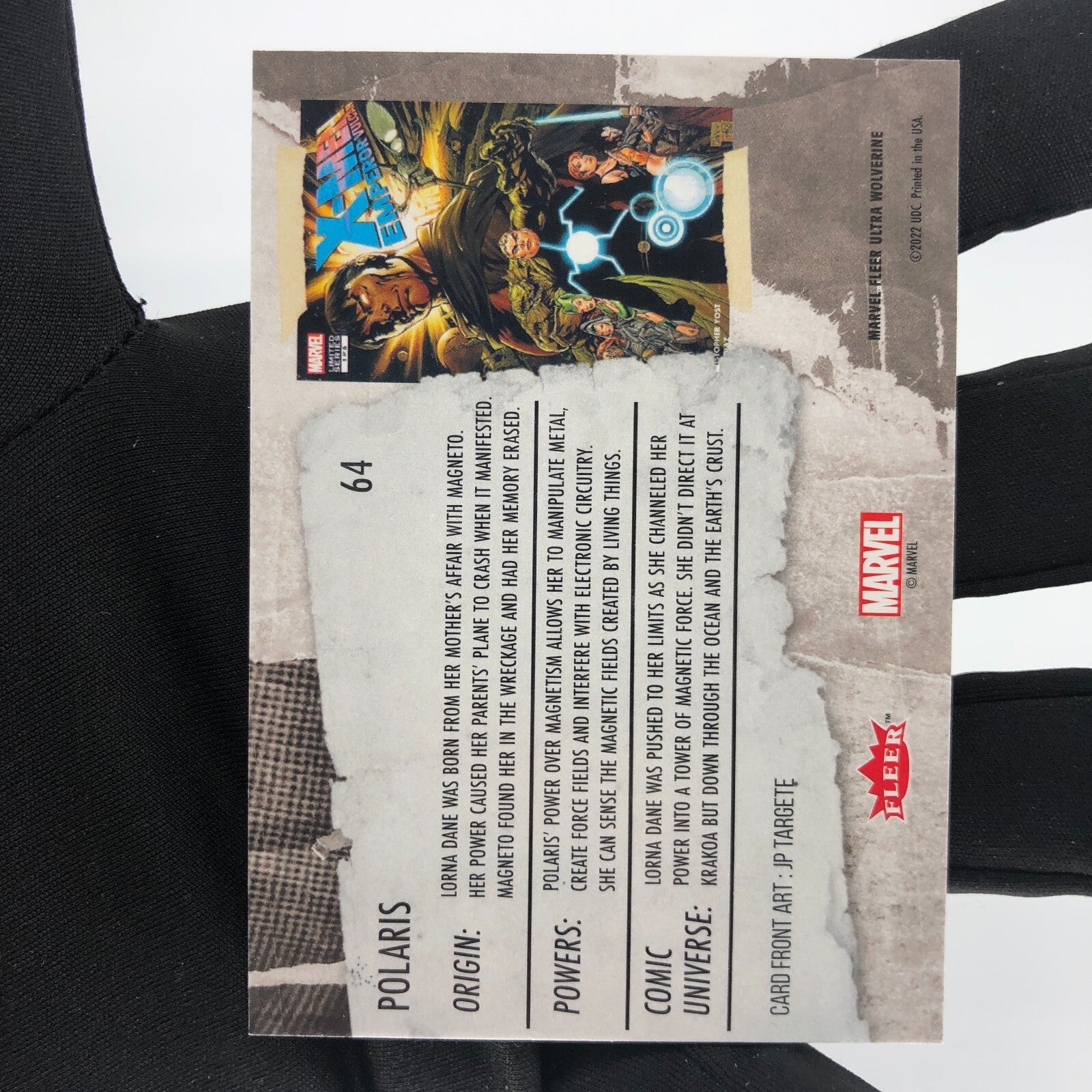 Marvel Card Polaris 64 Base Upper Wolverine Ultra [A]