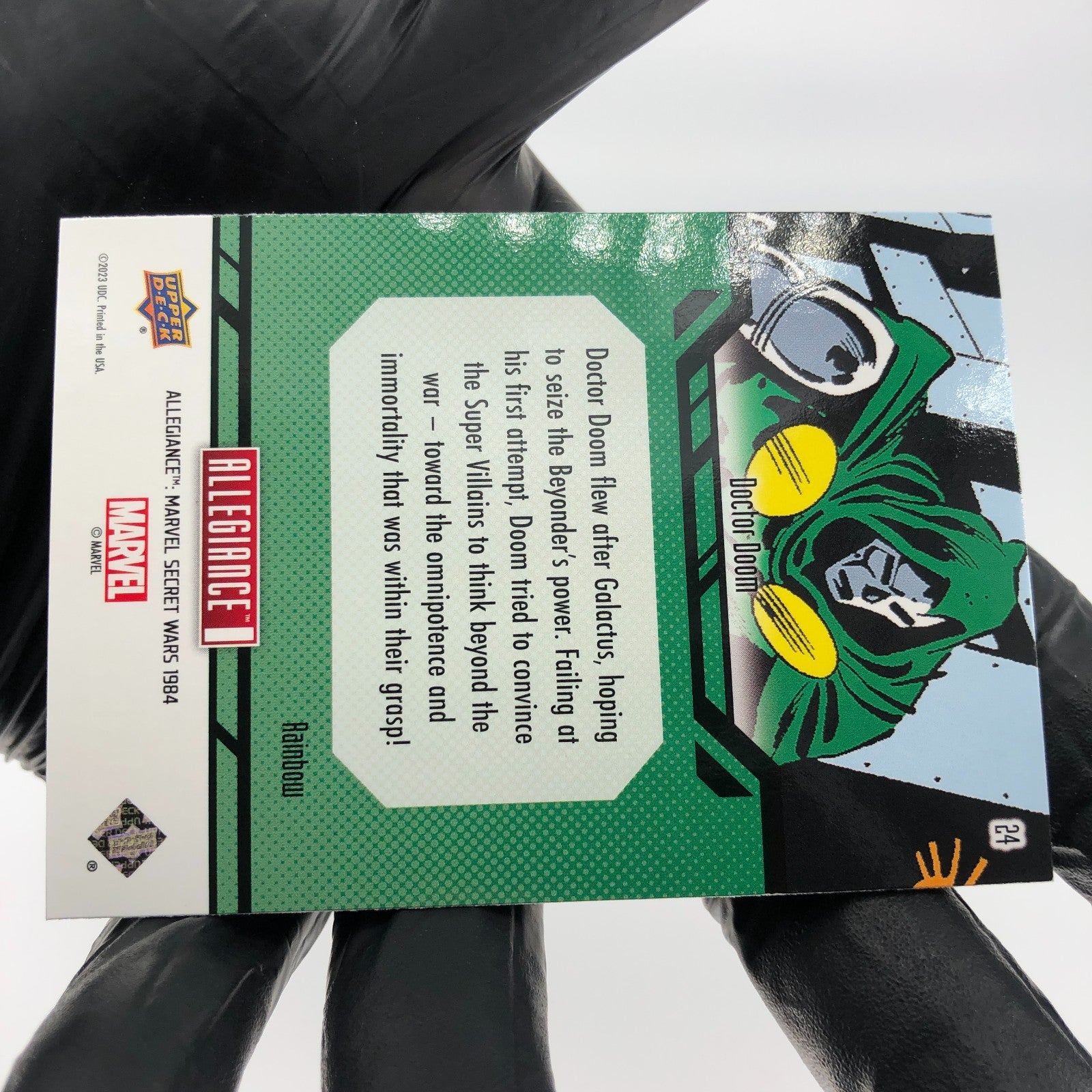 Marvel Card Doctor Doom 24 Rainbow Secret Wars Allegiance Upper Deck [NM]