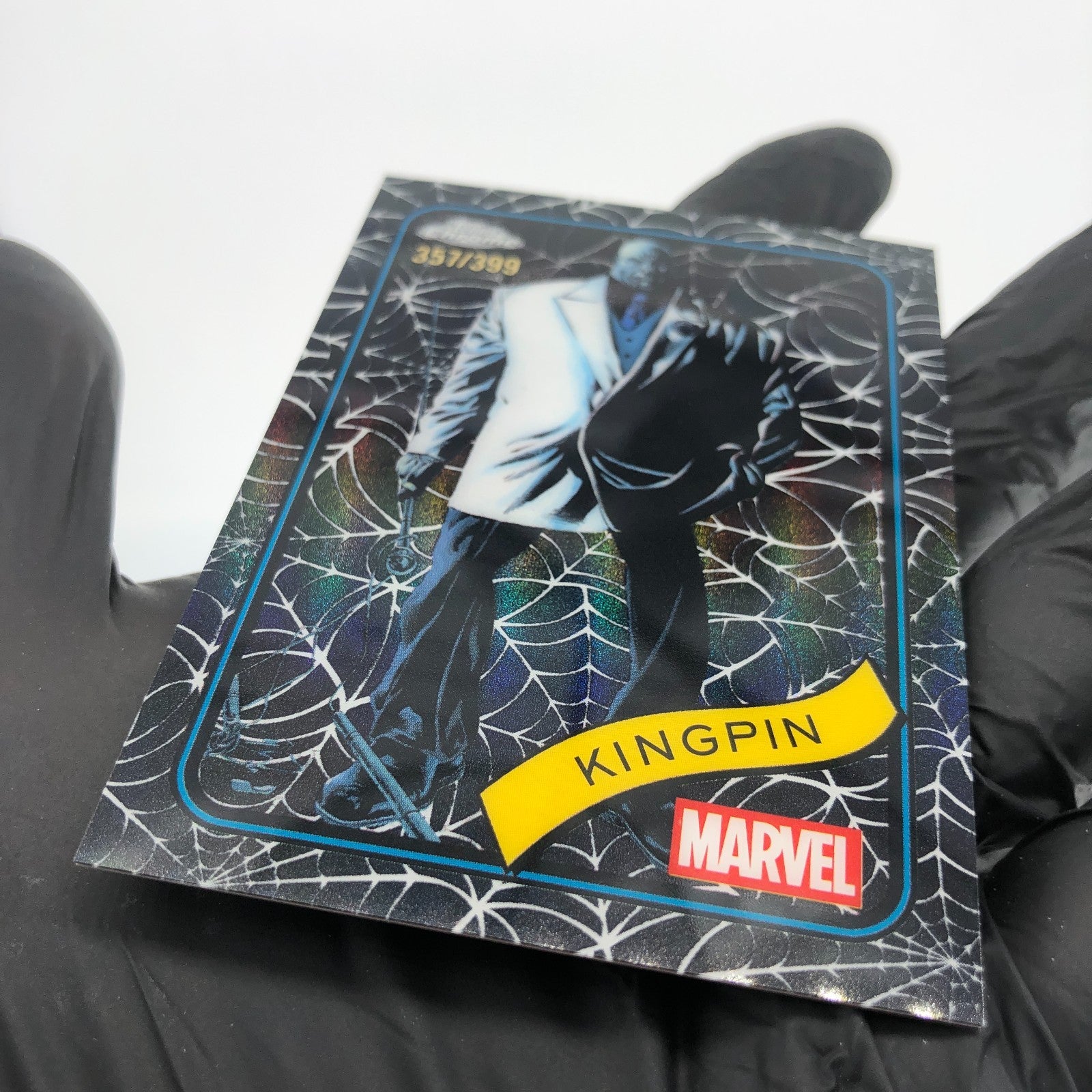 Marvel Card Kingpin 164 Black Web /399 Topps Chrome 2025 [Exc.]