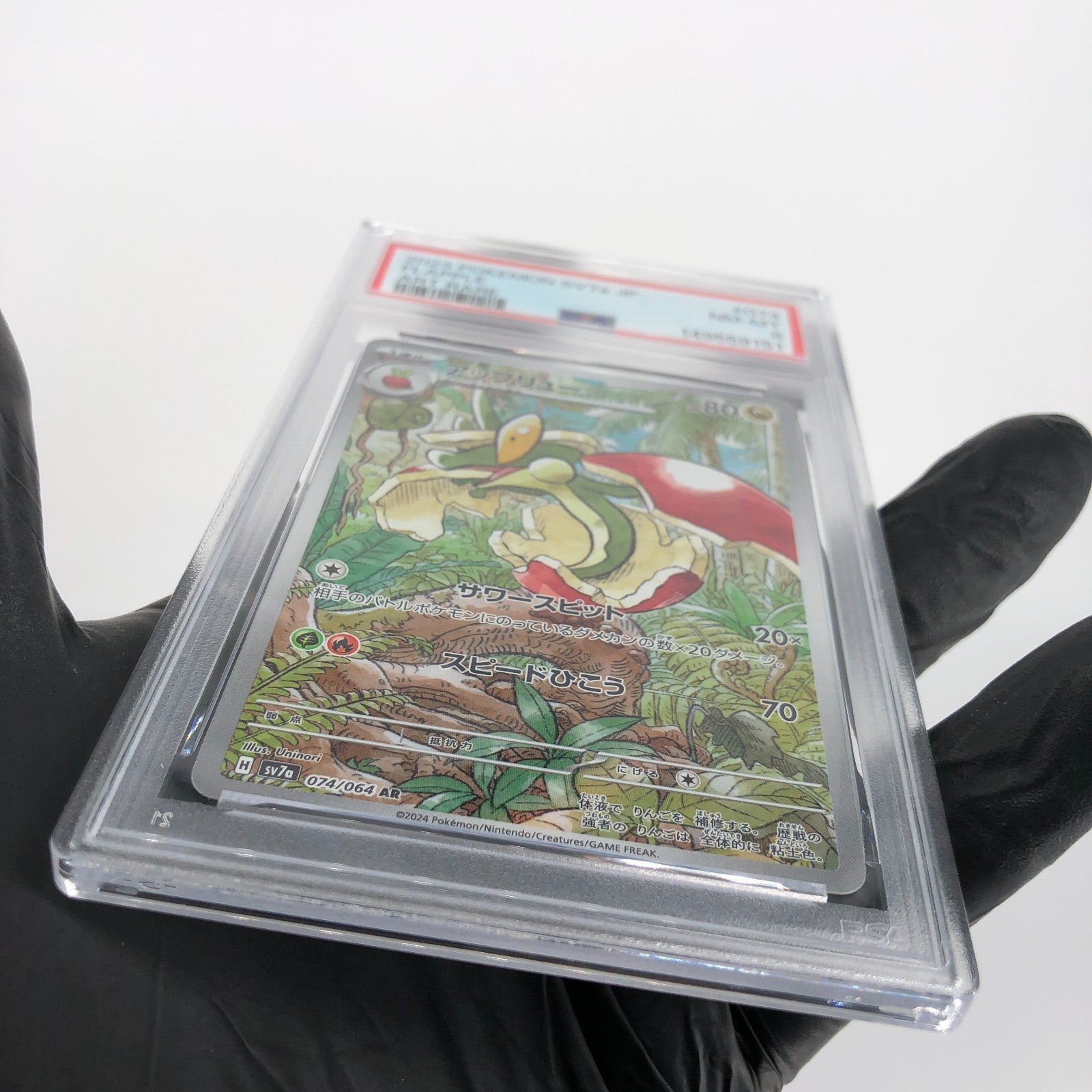 PSA 8 Pokemon Card Flapple 074/064 AR SV7a  Japanese Karte [8]