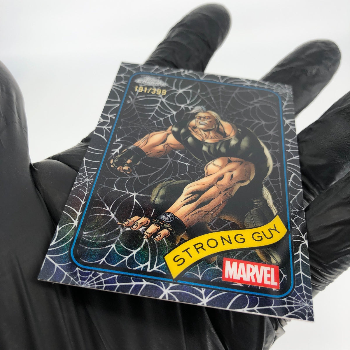 Marvel Card Strong Guy 182 Black Web /399 Topps Chrome 2025 [NM]