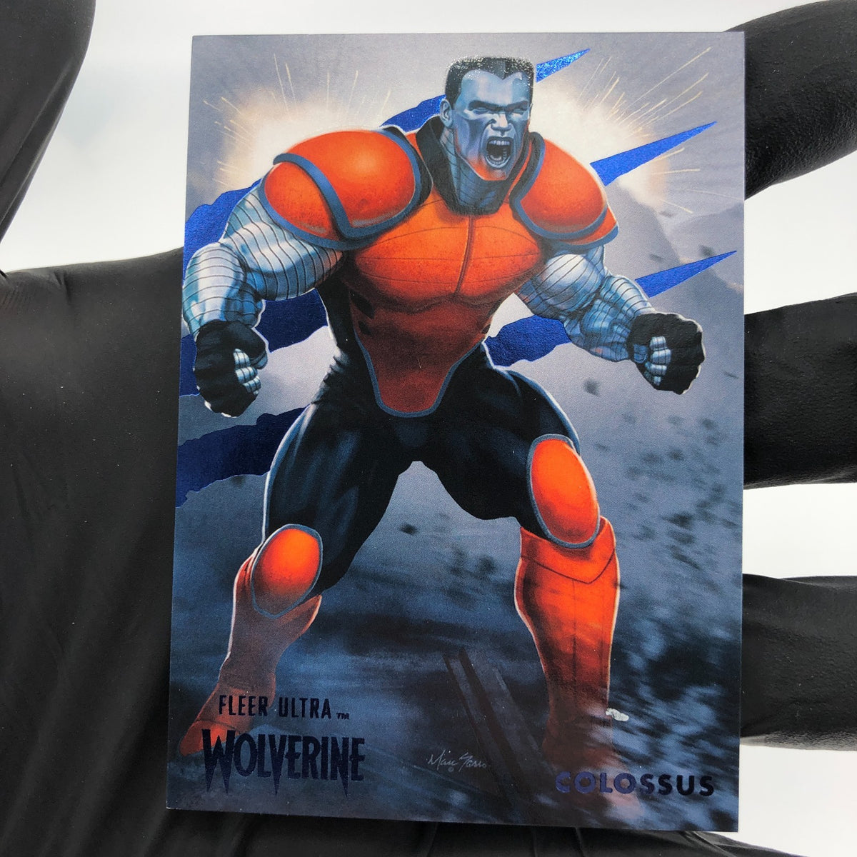 Marvel Card Colossus 29 Blue /181 Fleer Upper Deck Ultra Wolverine [NM]