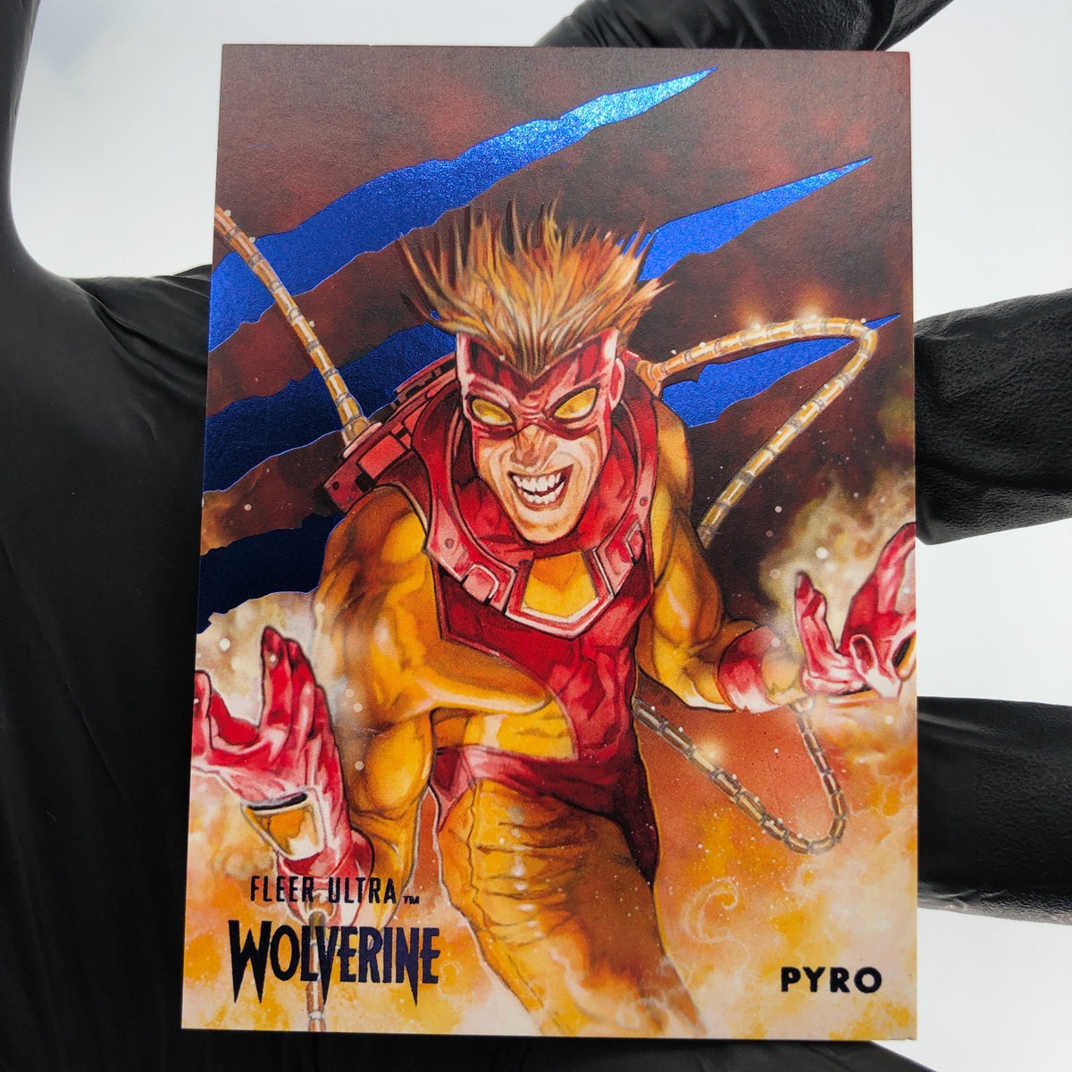 Marvel Card Pyro 98 Blue /181 Fleer Upper Deck Ultra Wolverine [NM]
