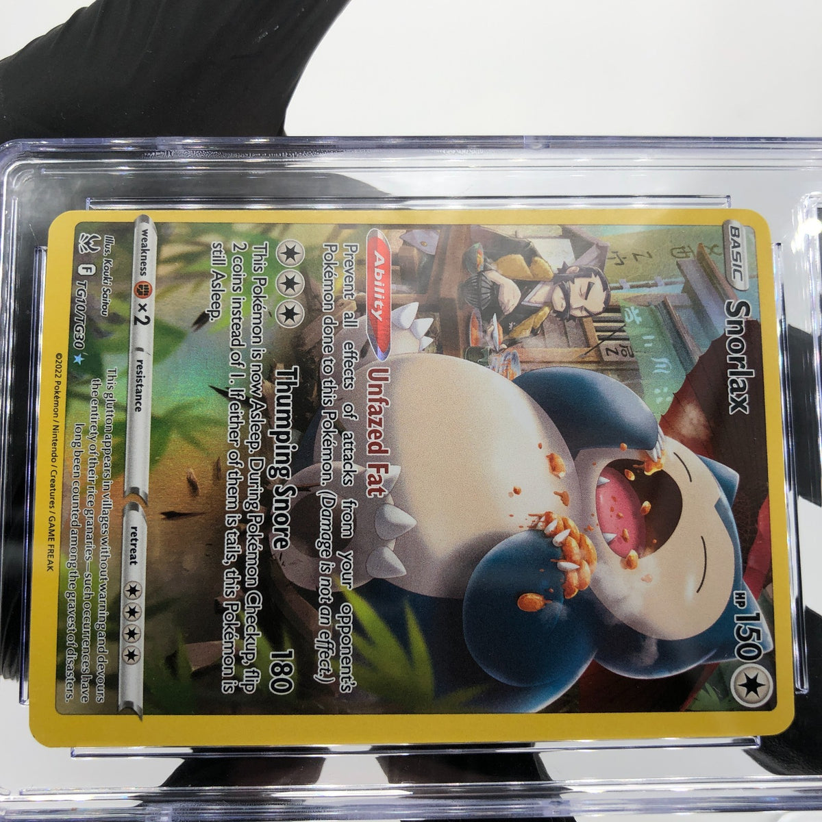 CGC 8.5 Pokemon Card Snorlax TG10/TG30 Lost Origin Minor Miscut English [8.5]