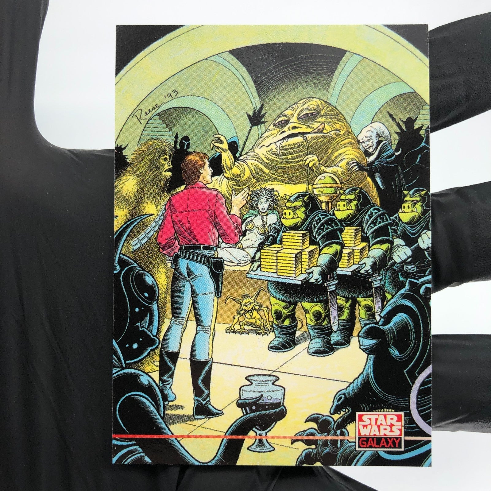 Star Wars Galaxy Card Jabba New Viosions 263 Topps  1994 [NM]