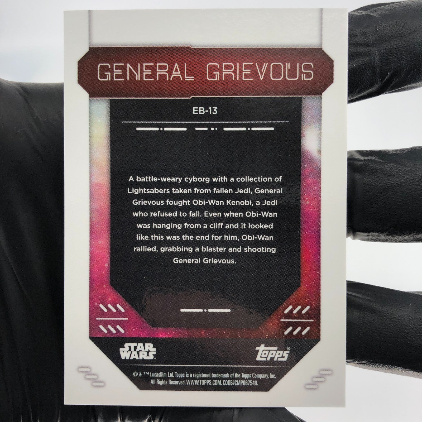 2023 Topps Finest Star Wars General Grievous EB-13 Holo /50 [NM]