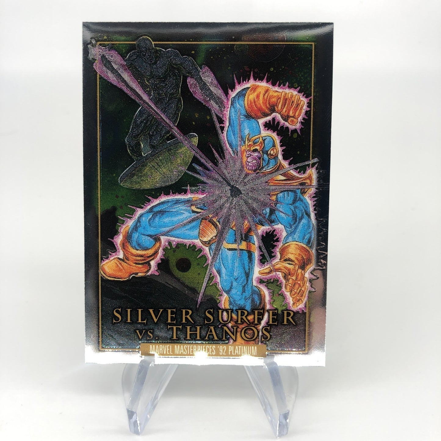 Marvel Card Thanos Vs Silver Surfer BS-2 Fleer Upper Deck Masterpieces 92 [NM]