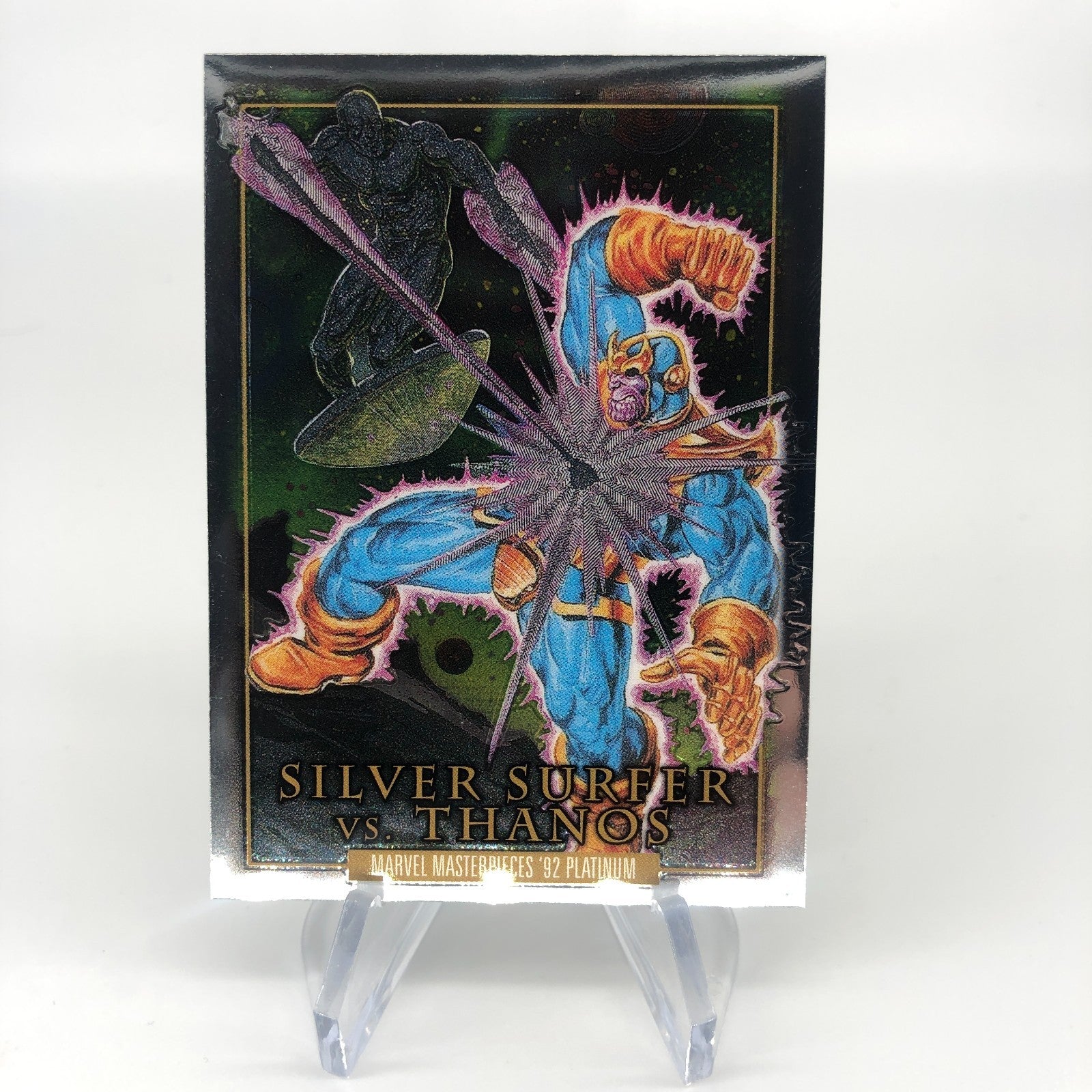 Marvel Card Thanos Vs Silver Surfer BS-2 Fleer Upper Deck Masterpieces 92 [NM]