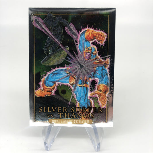 Marvel Card Thanos Vs Silver Surfer BS-2 Fleer Upper Deck Masterpieces 92 [NM]