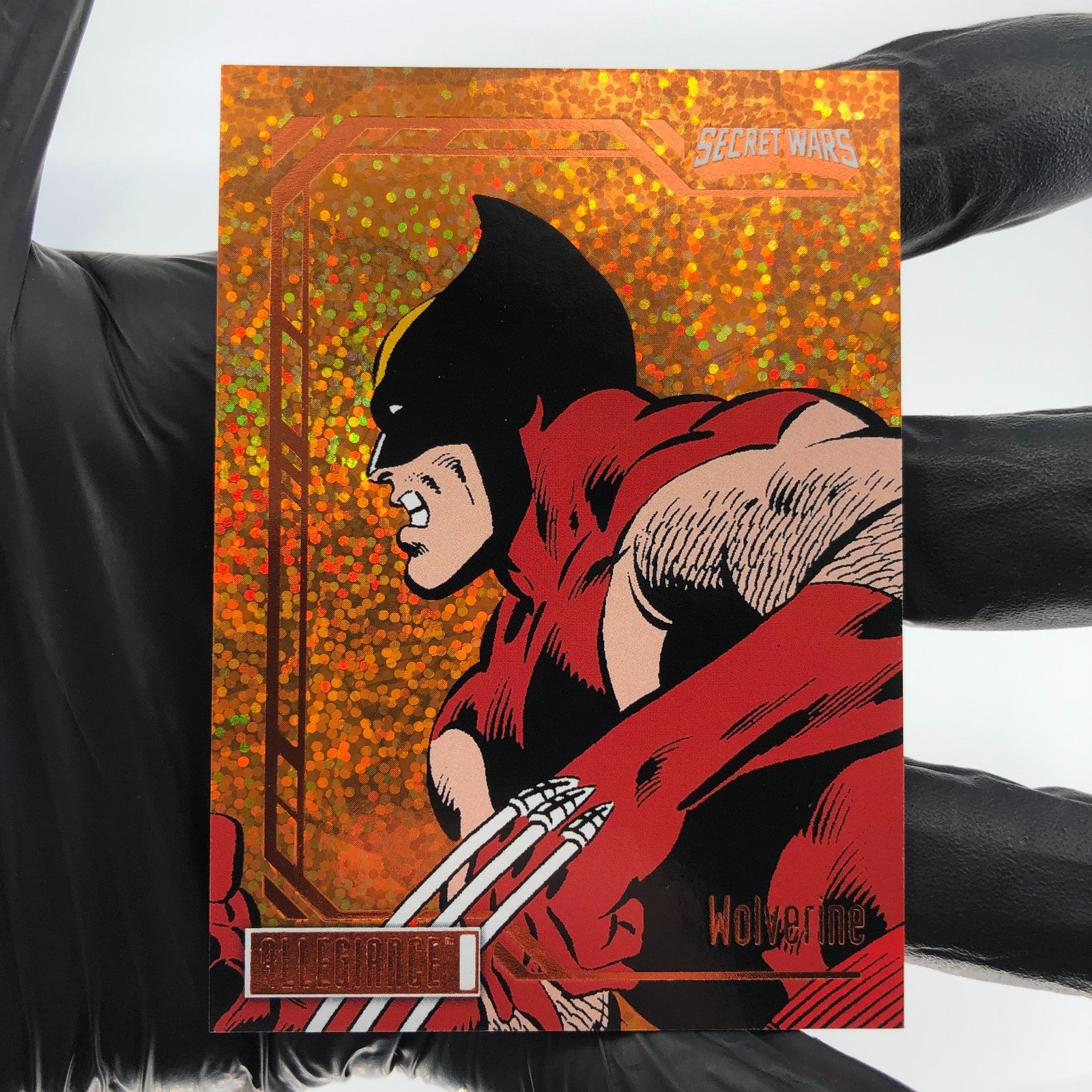 Marvel Card Wolverine 81 Orange Glitter Secret Wars Allegiance Upper Deck [NM]