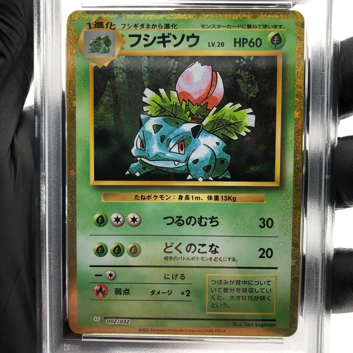 PSA 9 Pokemon Card Ivysaur 002/032 Holo CLF Japanese Karte [9] 2