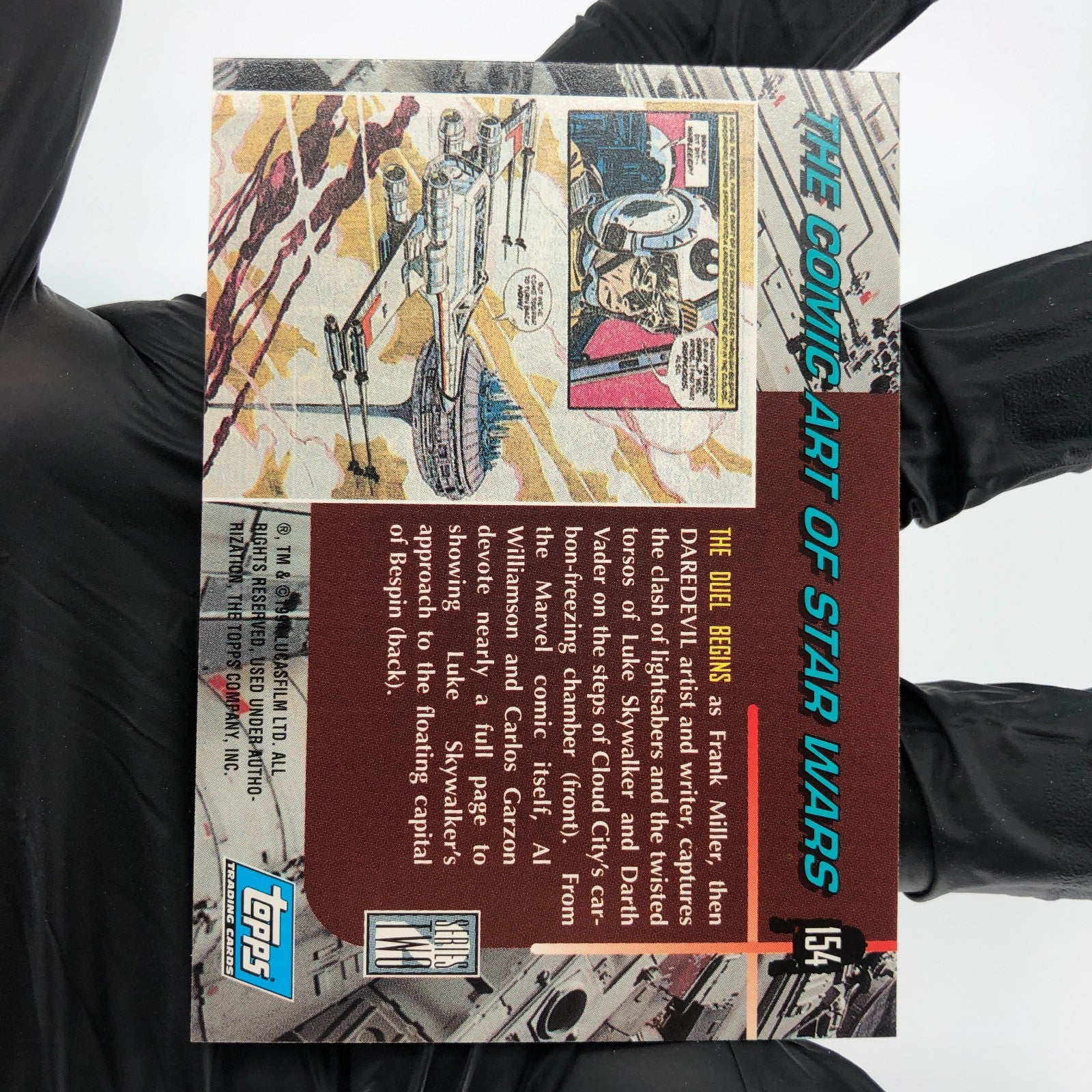 Star Wars Galaxy Card Luke Darth Vader The Art Of 154 Topps Vader 1994 [NM]