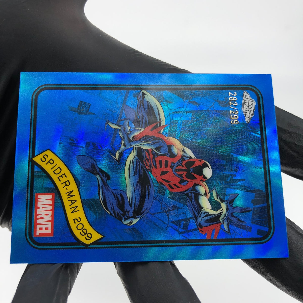 Marvel Card Spider-Man 2099 112 Blue /299 Topps Chrome 2025 [NM]