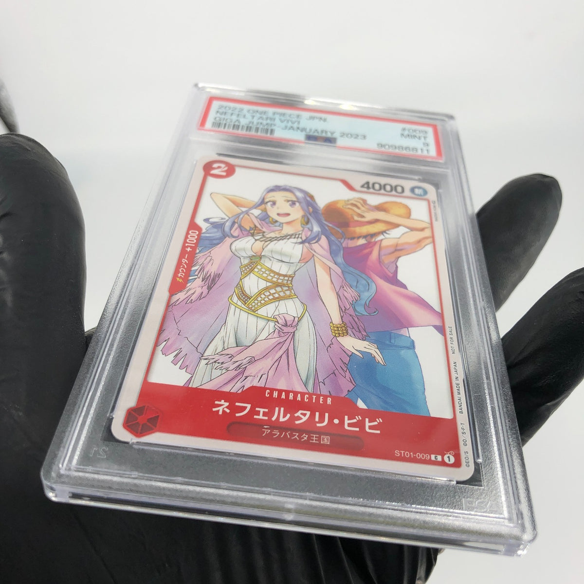 PSA 9 One Piece Card Luffy Vivi ST01-009 C Giga Jump Promo 2023 Japanese [9]