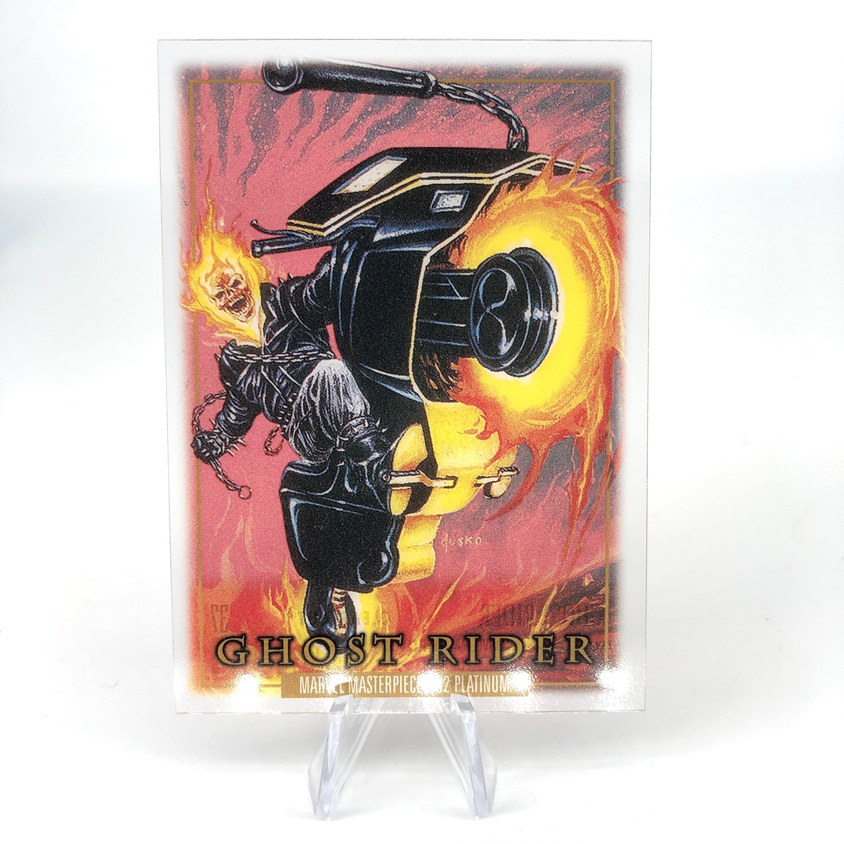 Marvel Card Ghost Rider 37 Clear Cut  Fleer Upper Deck Masterpieces [NM]