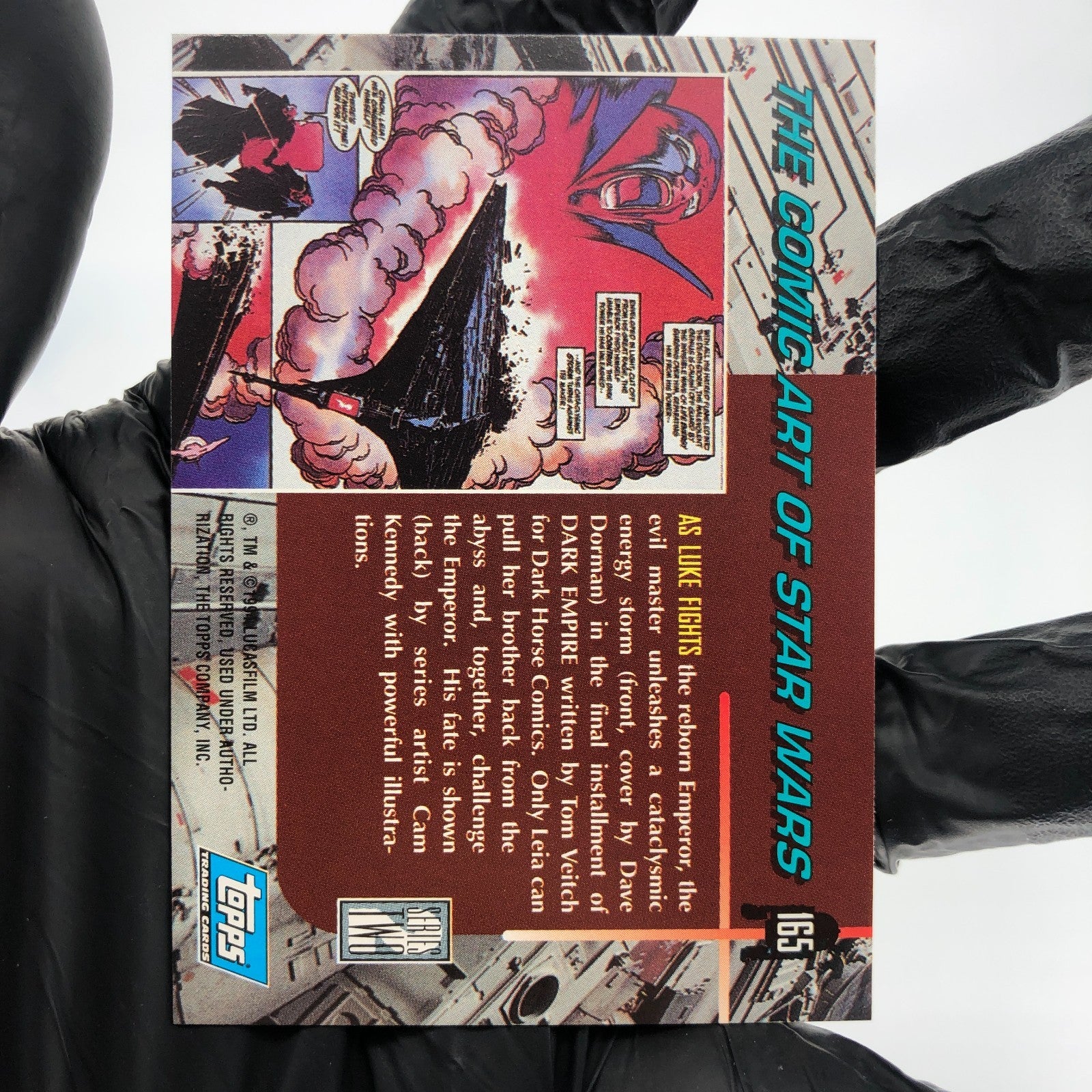 Star Wars Galaxy Card Leia 165 Comic Art of Topps 1994 [NM]