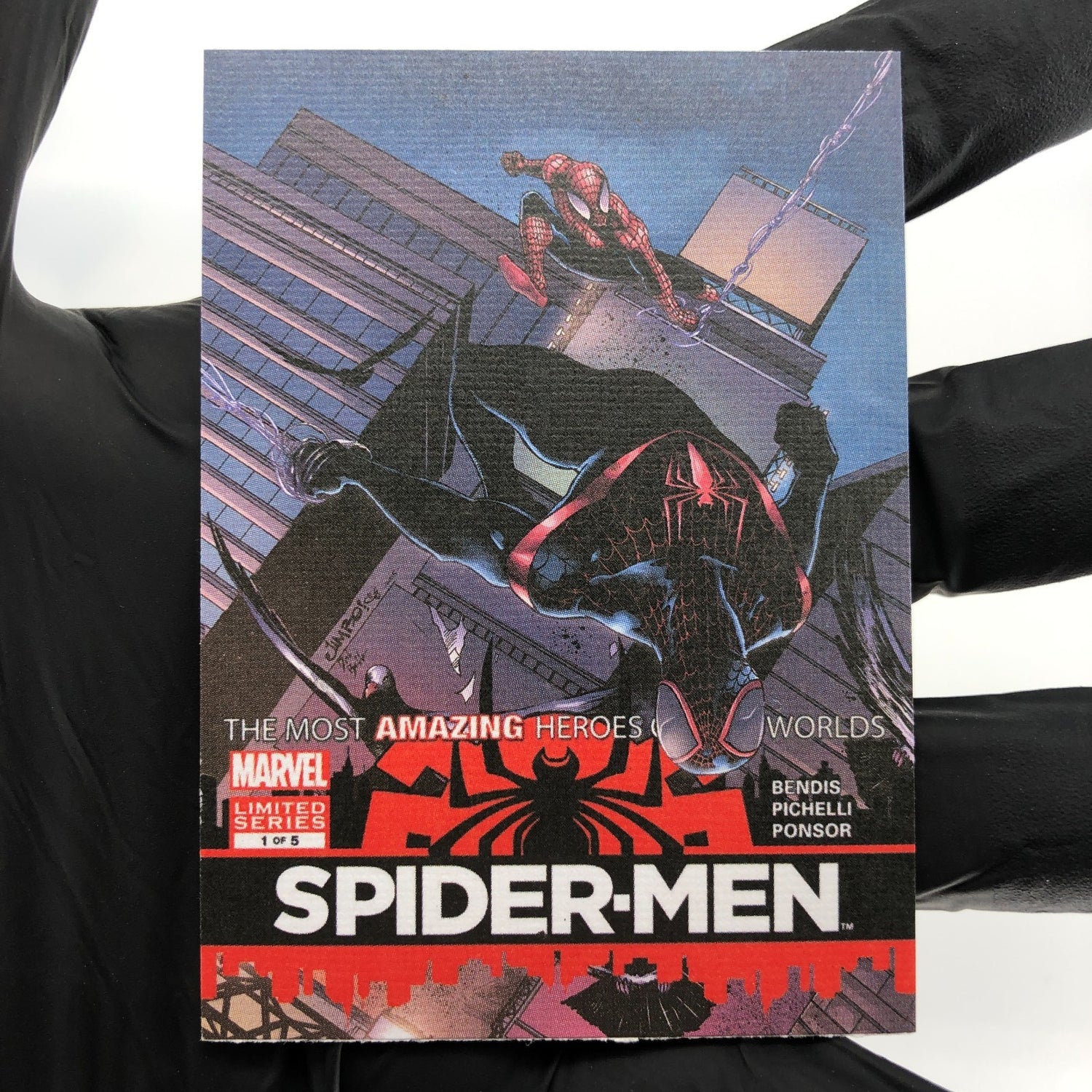 Marvel Card Spider-Man 74 Comic Covers Fleer Upper Deck Renditions [NM]