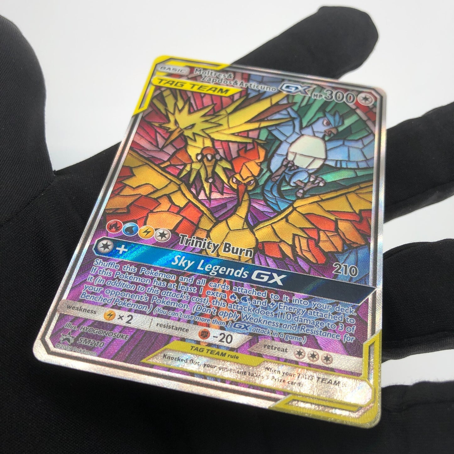 Pokemon Card Moltres Zapdos Articuno GX Sm210 Promo 2019 English Karte [Mint]