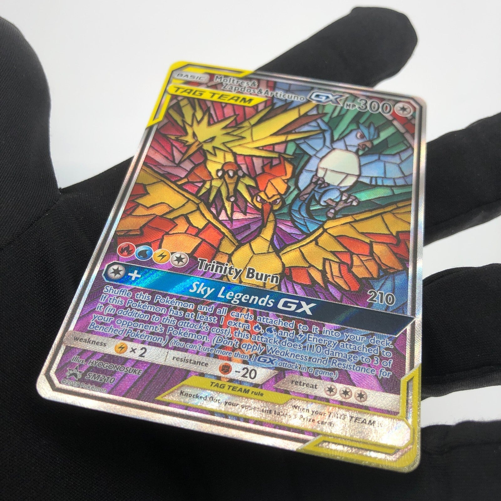 Pokemon Card Moltres Zapdos Articuno GX Sm210 Promo 2019 English Karte [Mint]