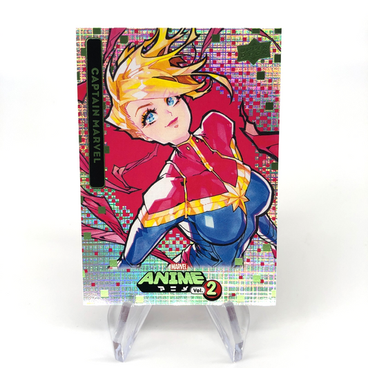 Marvel Card Captain Marvel 10 Anime Vol.02 Holo Upper Deck Fleer [NM]