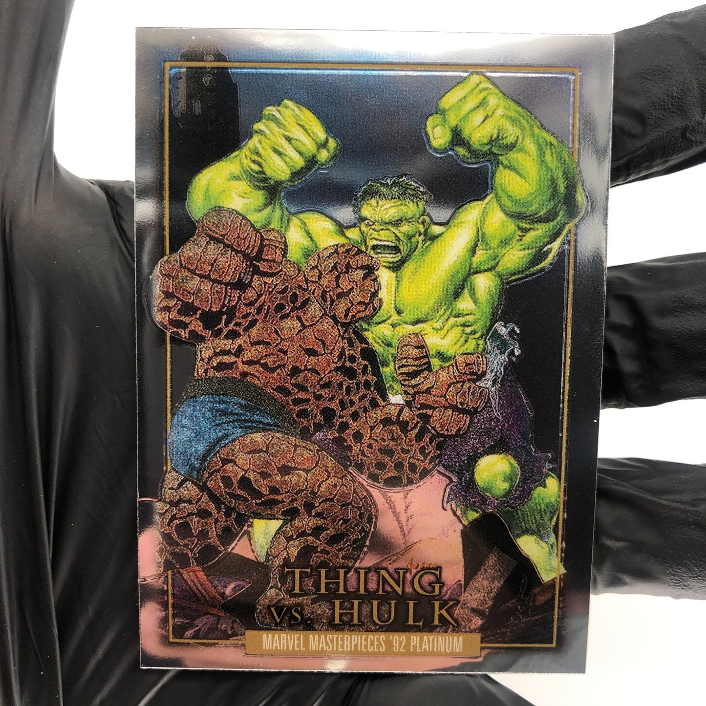 Marvel Card Hulk Vs Thing BS-1 Fleer Upper Deck Masterpieces 92 [NM]