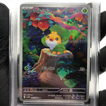 PSA 9 Pokemon Card Sewaddle 087/086 AR SV11W Japanese Karte [9]