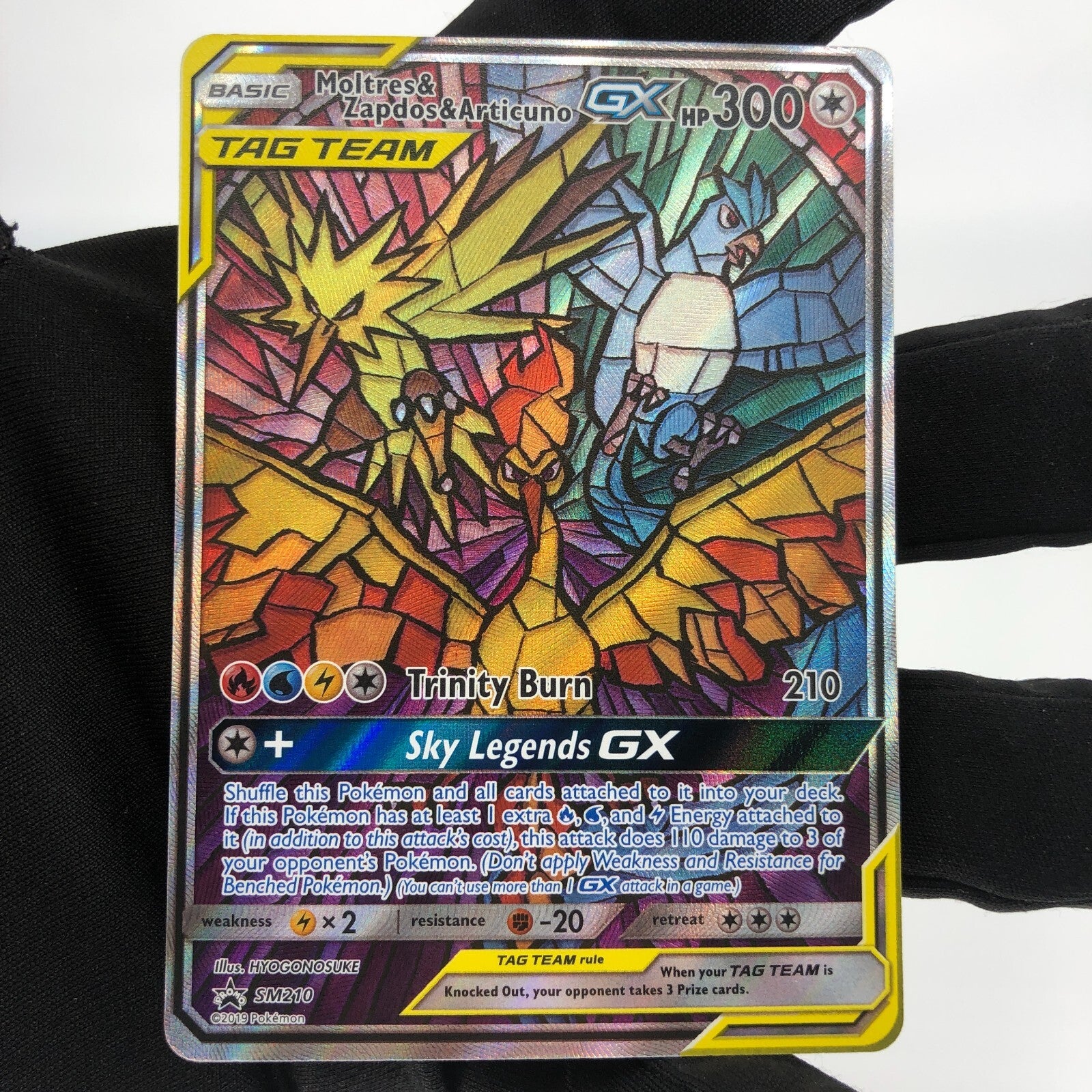 Pokemon Card Moltres Zapdos Articuno GX Sm210 Promo 2019 English Karte [Mint]