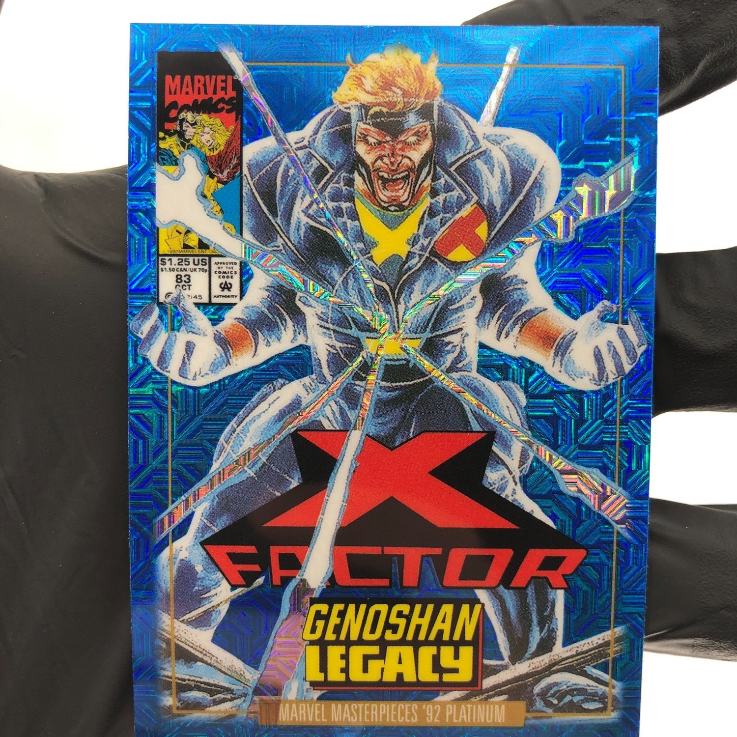 Marvel Card Havok Blue  Traxx 35-V  Fleer Upper Deck Masterpieces [NM]