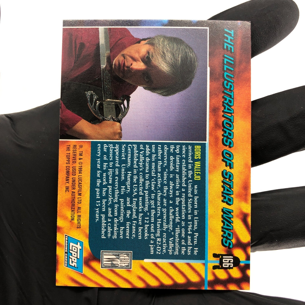 Star Wars Galaxy Card C3P-O R2D2 Illustrator of 166 Topps  1994 [NM]