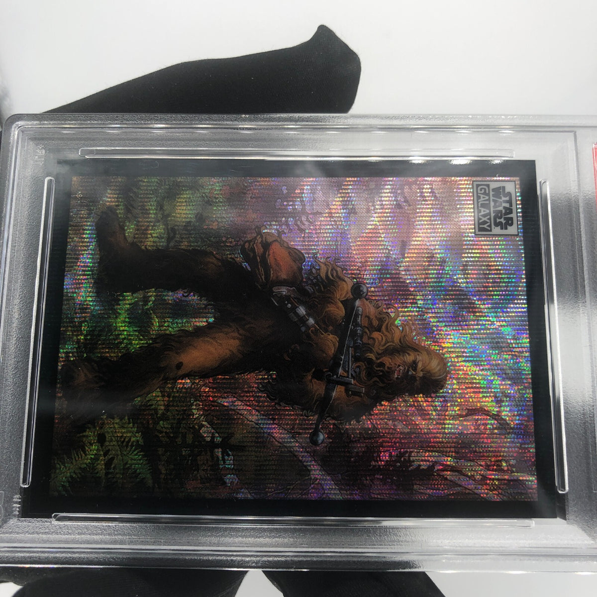 PSA 8 Star Wars Galaxy 2022 Wookiee 48 Wave Refractor /99 Topps Chrome [8]