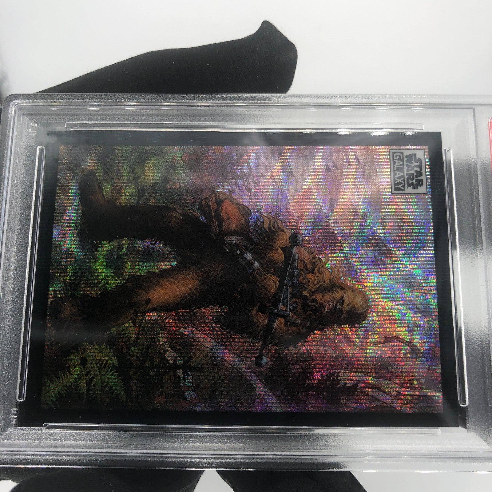 PSA 8 Star Wars Galaxy 2022 Wookiee 48 Wave Refractor /99 Topps Chrome [8]