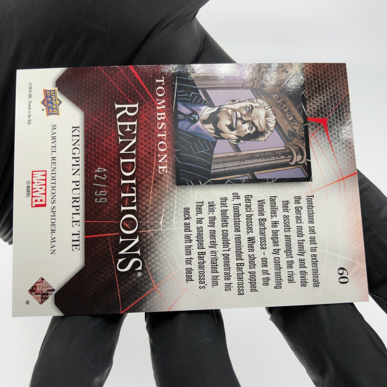 Marvel Card Tombstone 60 Purple /99 Fleer Upper Deck Renditions [NM]