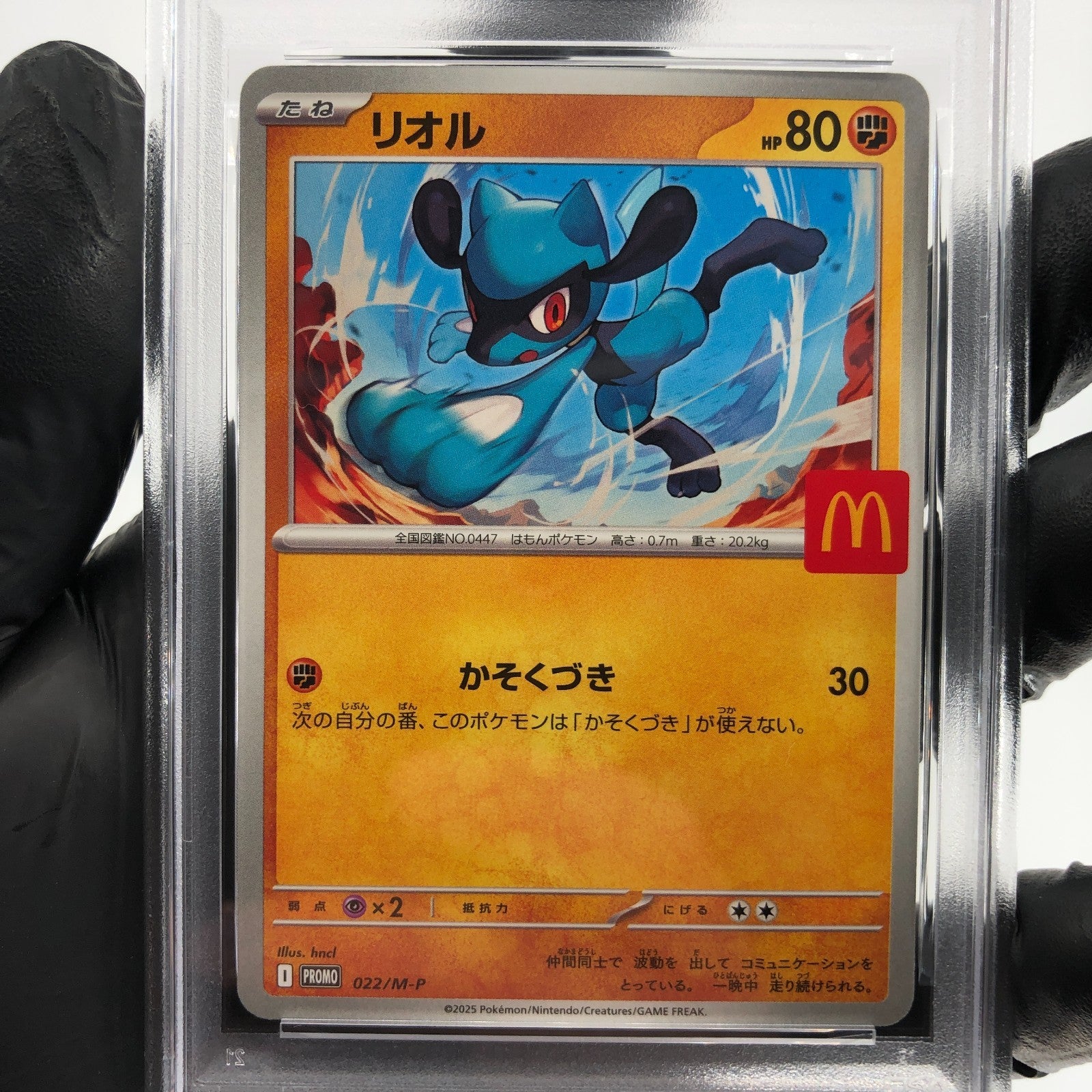 PSA 10 Pokemon Card Riolu 022/M-P McDonalds Promo Japanese Karte [10] 2