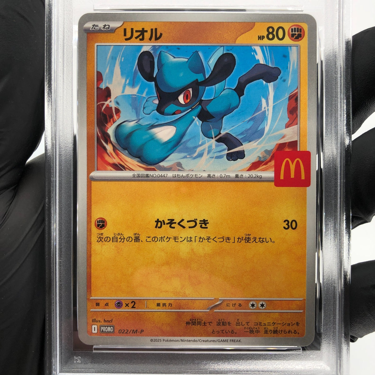 PSA 10 Pokemon Card Riolu 022/M-P McDonalds Promo Japanese Karte [10]