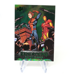 Marvel Card Spider-Man 36 Green  /399 Fleer Upper Deck Renditions [NM]