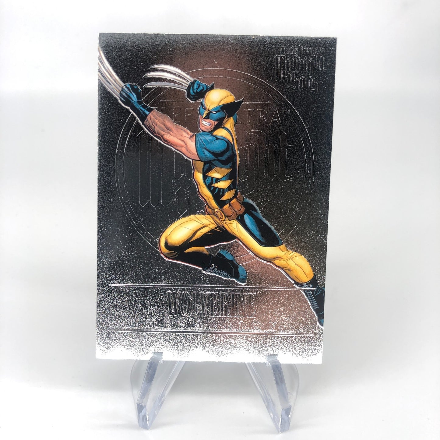 Marvel Card Wolverine M-49 Medallion Fleer Upper Deck Midnight Sons Ultra [Exc.]